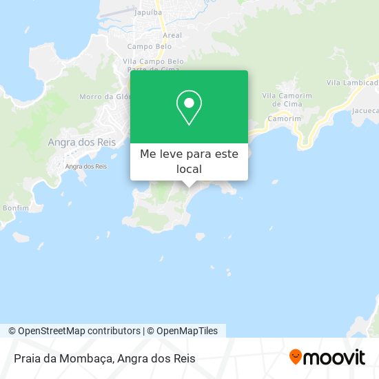 Praia da Mombaça mapa