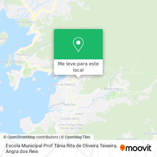 Escola Municipal Prof Tânia Rita de Oliveira Teixeira mapa