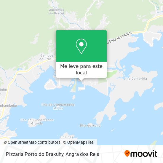 Pizzaria Porto do Brakuhy mapa