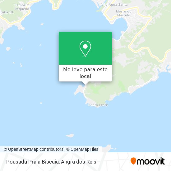 Pousada Praia Biscaia mapa