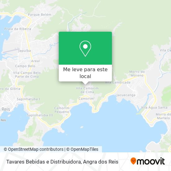 Tavares Bebidas e Distribuidora mapa