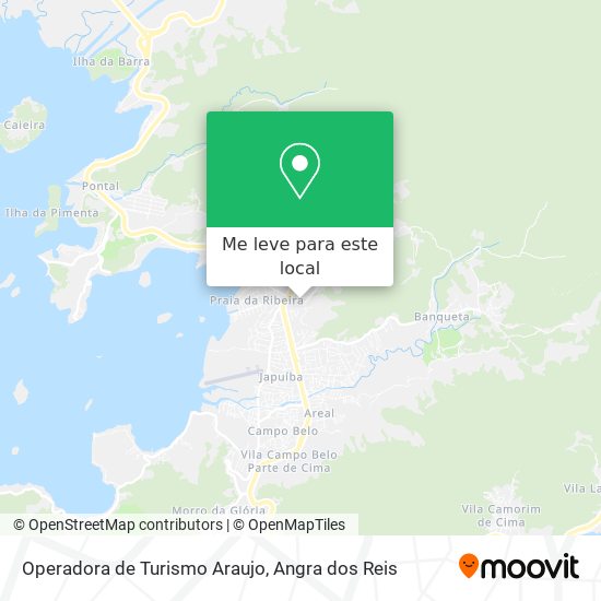 Operadora de Turismo Araujo mapa