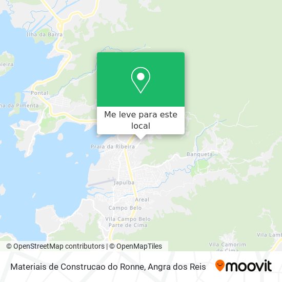 Materiais de Construcao do Ronne mapa