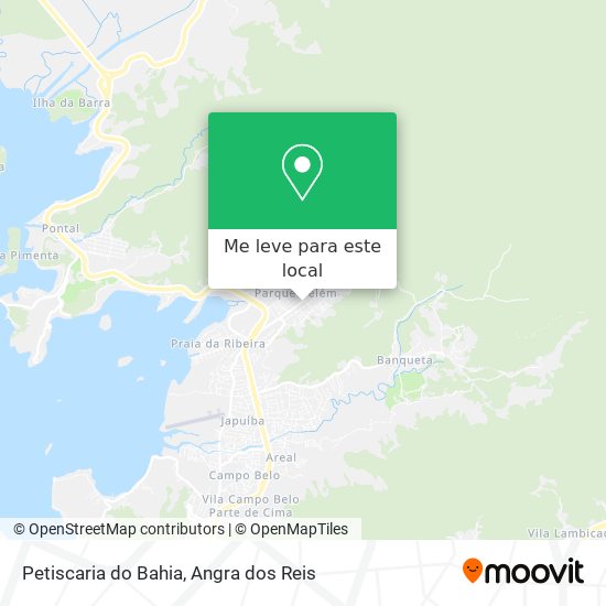 Petiscaria do Bahia mapa
