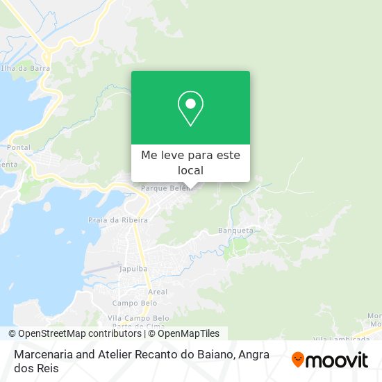 Marcenaria and Atelier Recanto do Baiano mapa
