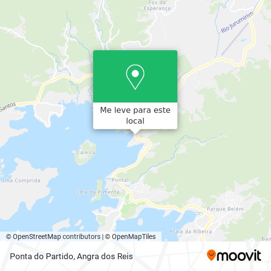 Ponta do Partido mapa