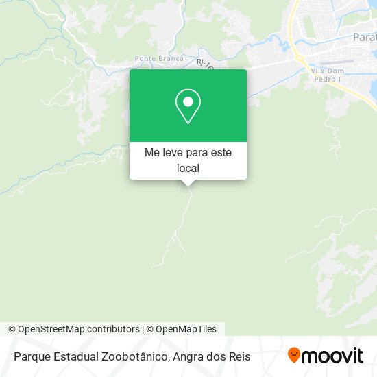 Parque Estadual Zoobotânico mapa