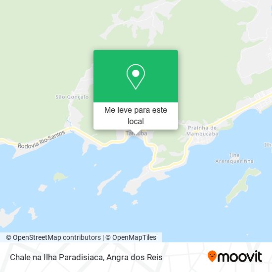 Chale na Ilha Paradisiaca mapa