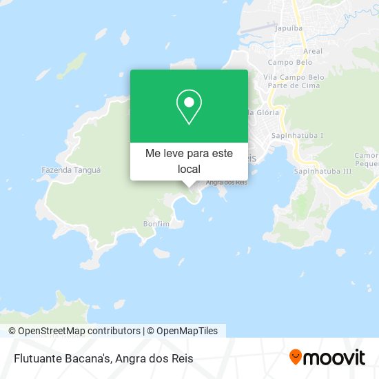 Flutuante Bacana's mapa