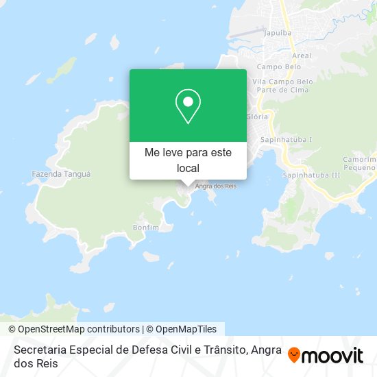 Secretaria Especial de Defesa Civil e Trânsito mapa