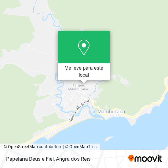 Papelaria Deus e Fiel mapa