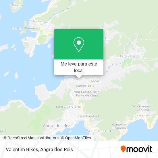 Valentim Bikes mapa