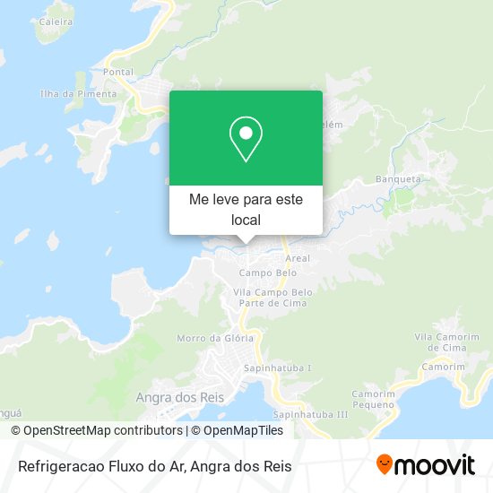 Refrigeracao Fluxo do Ar mapa