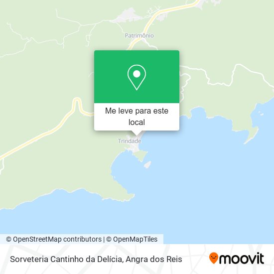 Sorveteria Cantinho da Delícia mapa