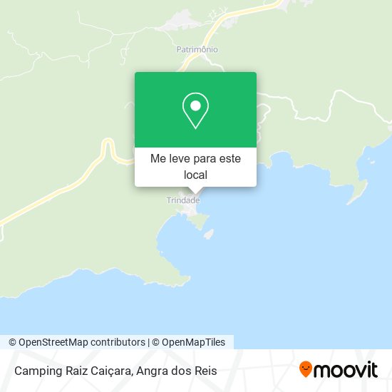 Camping Raiz Caiçara mapa