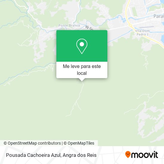 Pousada Cachoeira Azul mapa