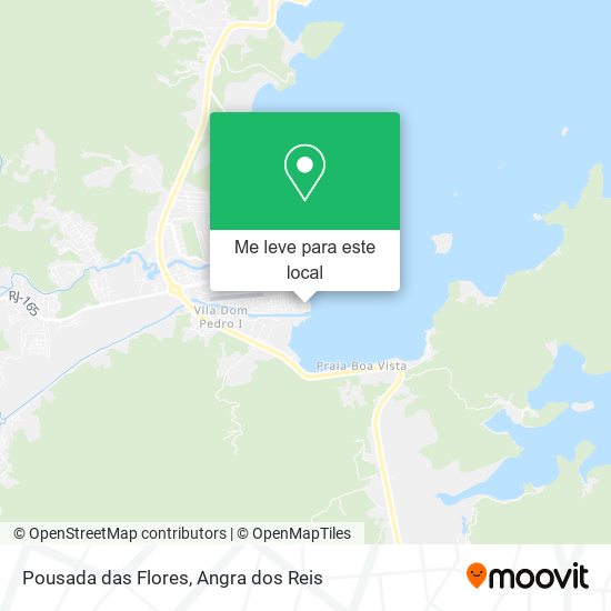 Pousada das Flores mapa