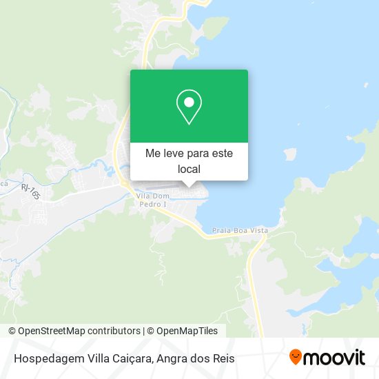 Hospedagem Villa Caiçara mapa