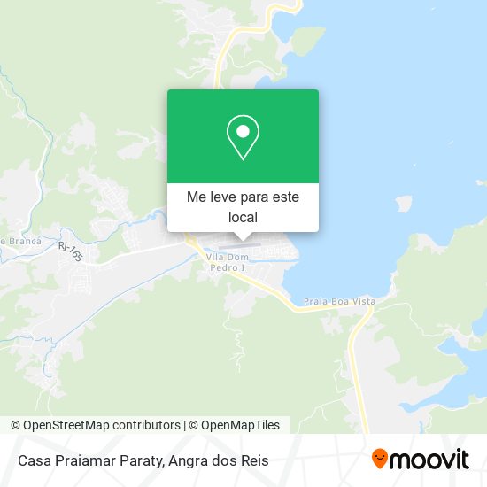 Casa Praiamar Paraty mapa