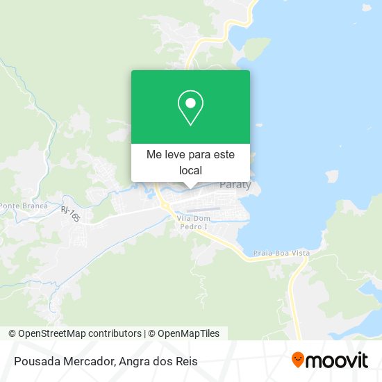 Pousada Mercador mapa