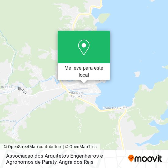 Associacao dos Arquitetos Engenheiros e Agronomos de Paraty mapa