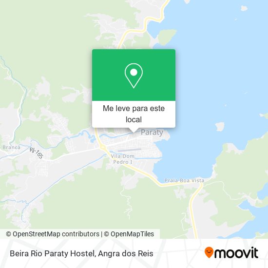 Beira Rio Paraty Hostel mapa