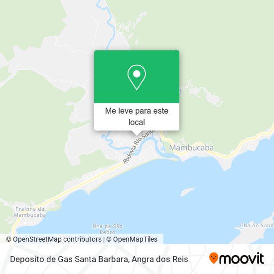 Deposito de Gas Santa Barbara mapa