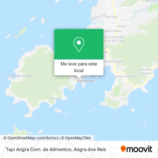 Tapi Angra Com. de Alimentos mapa