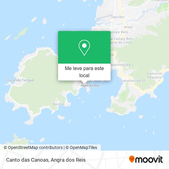 Canto das Canoas mapa