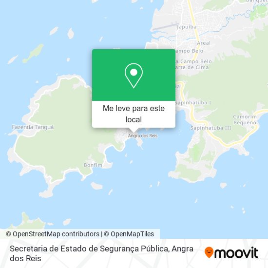 Secretaria de Estado de Segurança Pública mapa
