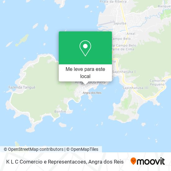 K L C Comercio e Representacoes mapa