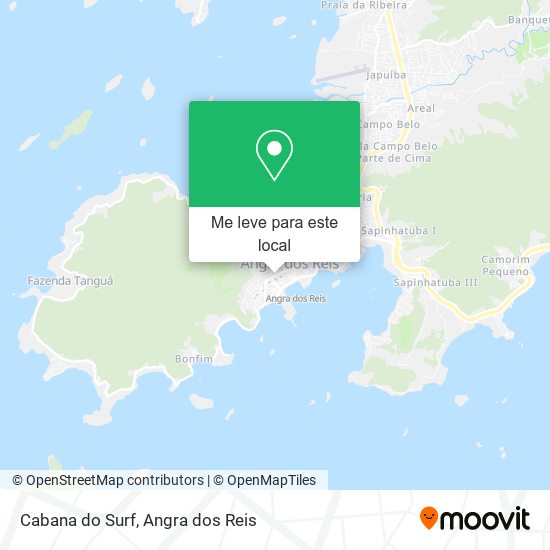 Cabana do Surf mapa