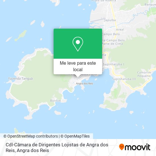 Cdl-Câmara de Dirigentes Lojistas de Angra dos Reis mapa