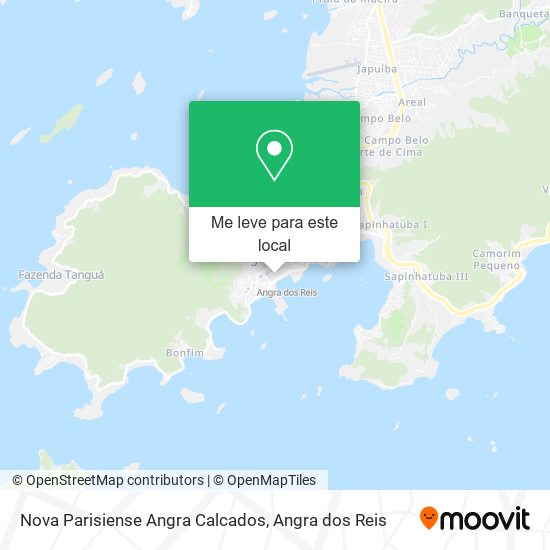 Nova Parisiense Angra Calcados mapa