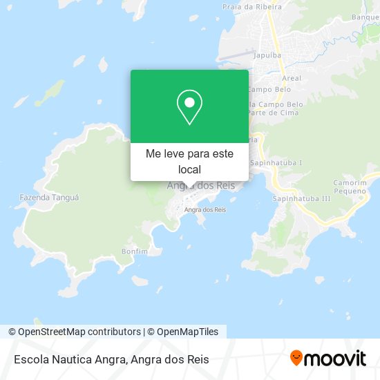 Escola Nautica Angra mapa