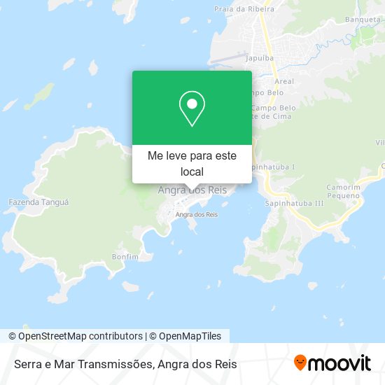 Serra e Mar Transmissões mapa