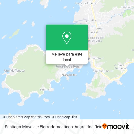 Santiago Moveis e Eletrodomesticos mapa