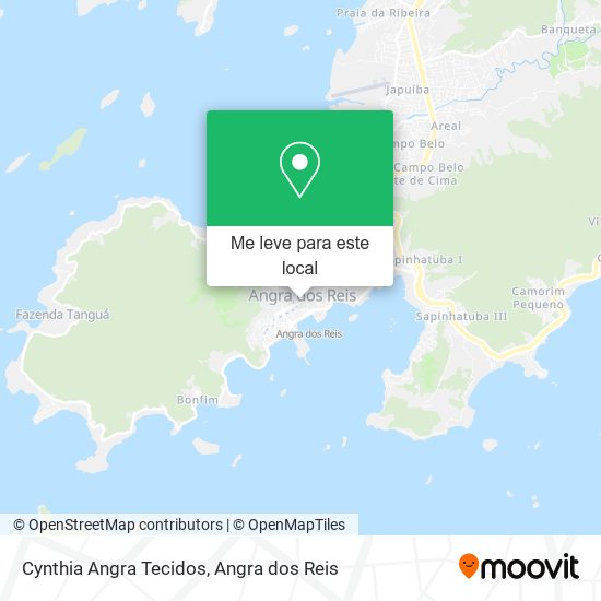 Cynthia Angra Tecidos mapa