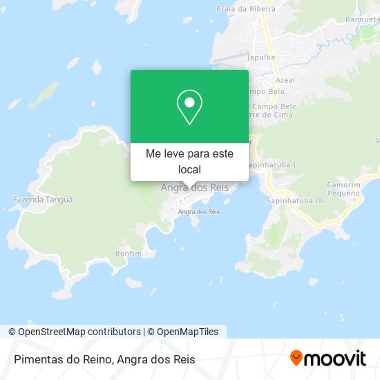 Pimentas do Reino mapa