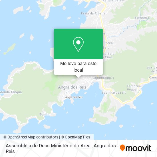 Assembléia de Deus Ministério do Areal mapa