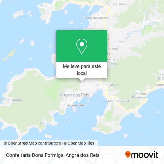 Confeitaria Dona Formiga mapa