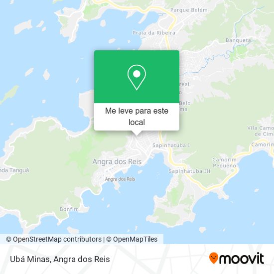 Ubá Minas mapa