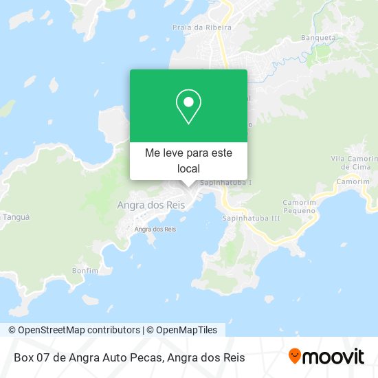 Box 07 de Angra Auto Pecas mapa