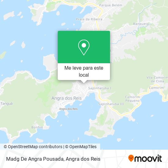 Madg De Angra Pousada mapa