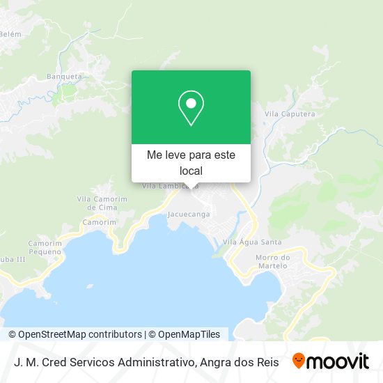 J. M. Cred Servicos Administrativo mapa