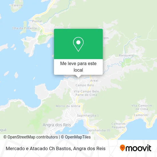 Mercado e Atacado Ch Bastos mapa