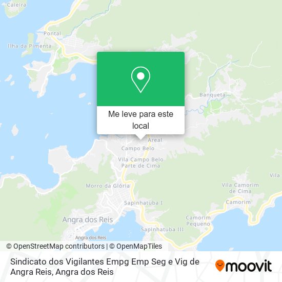 Sindicato dos Vigilantes Empg Emp Seg e Vig de Angra Reis mapa