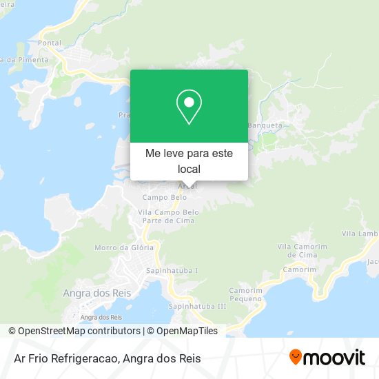 Ar Frio Refrigeracao mapa