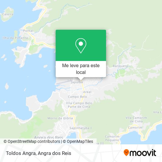 Toldos Angra mapa