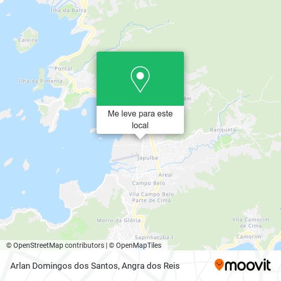 Arlan Domingos dos Santos mapa